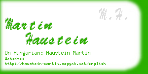 martin haustein business card